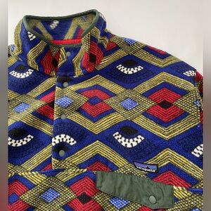 Patagonia Synchilla Snap-T Pullover Men's Size XL Slowfoot Cobalt Blue